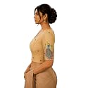 Womens Designer Readymade Stretchable Blouse with Peacock