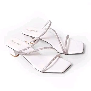 womens fancy patent leather heel sandals  fabulous designfk_813_white heel-p