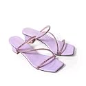 Womens Fancy Patent Leather Heel Sandals 