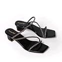 Women’s Fancy Patent Leather Heel Sandals – Fabulous Design|FK_813_WHITE HEEL-P