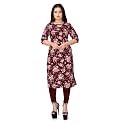Womens Floral Printed Crepe Knee-Length Kurti_Vinod_Parent_1