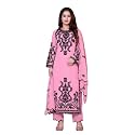 Women39s Georgette Embroidered Kurti Round Neck