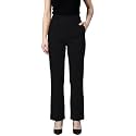 Womens High Waist Formal Straight Fit Trousers
