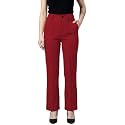 Womens High Waist Formal Straight Fit Trousers