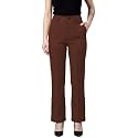 Womens High Waist Formal Straight Fit Trousers