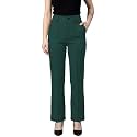 Womens High Waist Formal Straight Fit Trousers