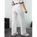 Womens High Waisted Wide Leg Denim Jeans