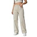 Womens High Waisted Wide Leg Denim Jeans