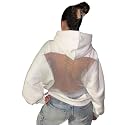 Womens Hooded Sweatshirt with Mesh Back Panel