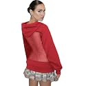 Womens Hooded Sweatshirt with Mesh Back Panel