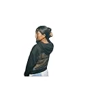 Womens Hooded Sweatshirt with Mesh Back Panel