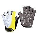Women’s Light Non-Slip Shock-Absorbing Half Finger Gel Pad Cycling Gloves Breathable Mountain Biking Riding Gym Sport Gloves （Fluorescent yellow，Small）