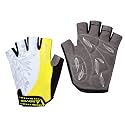 Women’s Light Non-Slip Shock-Absorbing Half Finger Gel Pad Cycling Gloves Breathable Mountain Biking Riding Gym Sport Gloves （Fluorescent yellow，Small）