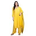 Womens Luxe Lucknowi Chikankari Hand Embroidered Rayon