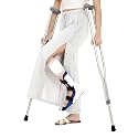 Women’s Magnetic Tear Away Post Surgery Pants Cotton Adaptive Recovery Pants Full Side Openings Easy Dressing Breakaway