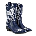 Womens Mid Calf Western Cowboy Boots Pull
