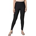 Womens Nylon Shimmer Leggings Ankle Length