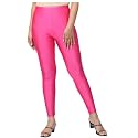 Womens Nylon Shimmer Leggings Ankle Length