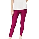 Womens Nylon Shimmer Leggings Ankle Length