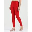 Womens Nylon Shimmer Leggings Ankle Length