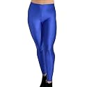Womens Nylon Shimmer Leggings Ankle Length
