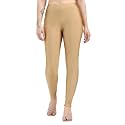 Womens Nylon Shimmer Leggings Ankle Length