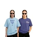 Womens Oversized Cotton Blend Graphic T-Shirt Combo