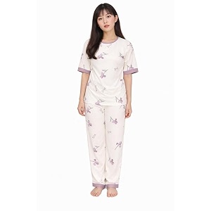 Womens Pajama Set with Top Pants