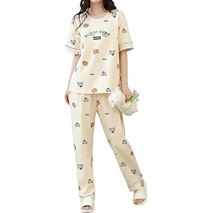 Womens Pajama Set with Top Pants