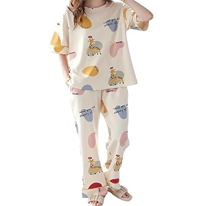 Womens Pajama Set with Top Pants