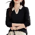 Womens Polo T-Shirt Long Sleeve Casual