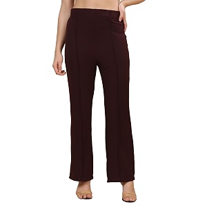 Womens Polycotton Comfort Fit Straight Trousers -