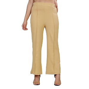 Womens Polycotton Comfort Fit Straight Trousers -