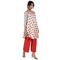 Womens Regular Fit Cotton Polka Print Tunic