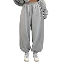 Womens Relaxed Fit Black Track Joggers 