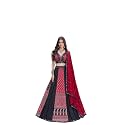 Womens Semi Stitched Lehenga Choli Set in