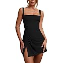 Womens Sexy Sleeveless Square Neck Bodycon Ruched