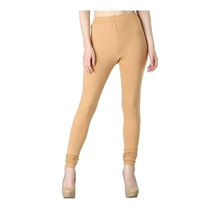 Womens Slim Fit Cotton Lycra Churidar LeggingsFull