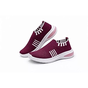 Womens Slip-On Walking Shoes Lightweight Mesh