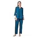 Womens Solid Co-ord Set Relaxed Fit
