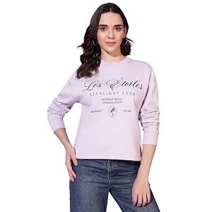 Womens Sweatshirt Cotton Blend Fleece Winter