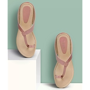 Womens Toe Ring Sandals - Elegant Ruched