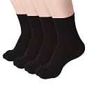 Women's Toe socks Cotton Crew Five Finger Socks For Running Athletic 4 Pack By Meaiguo