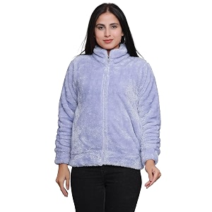 Womens Ultra-Soft Plush Fleece Winter Jacket with