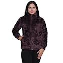 Womens Ultra-Soft Plush Fleece Winter Jacket with