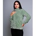 Womens Ultra-Soft Plush Fleece Winter Jacket with