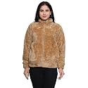 Womens Ultra-Soft Plush Fleece Winter Jacket with