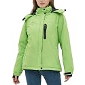 Women‘s Waterproof Winter Jacket Skiing Warm Fleece Snow Coat Hooded Windproof Raincoat S-3XL
