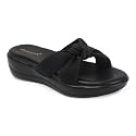 Womens Wedge Slip-On Sandals with Knot Strap