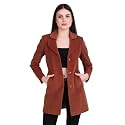 Womens Wool Blend Long Coat with Stylish